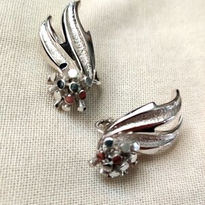 Vintage Marcel Boucher Star Burst Modernist earrings